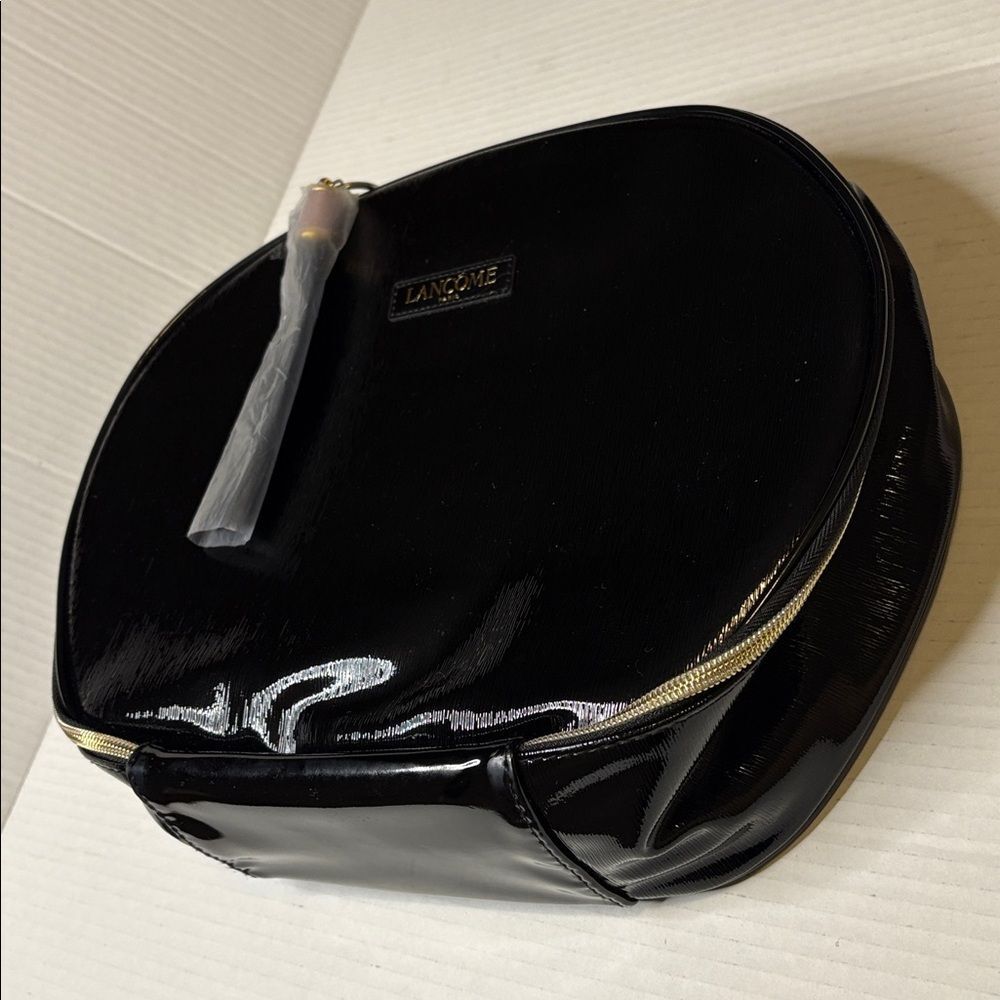 Lancôme Paris Black Patent Cosmetics Bag - Picture 2 of 6